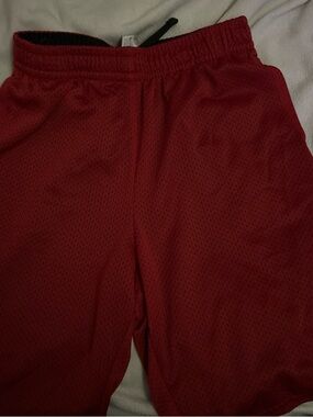 Athletic Works Red Mesh Kids Athletic Shorts